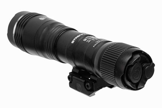 This compact weapon light includes a remote pressure switch.